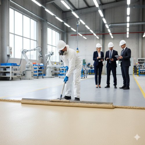 Piso Espatulado De Alta Resistência