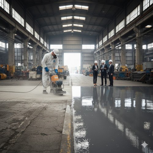 Restauração De Piso Industrial